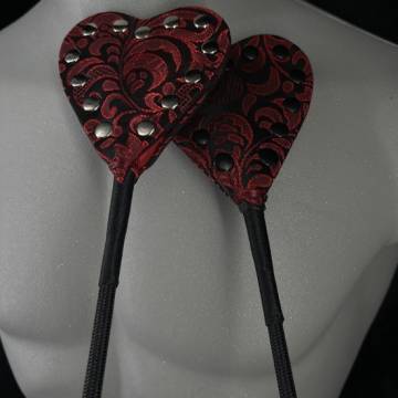 Riding Crop With Brocade Heart