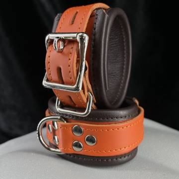 Petite 2-Tone Locking Wrist + Ankle Cuffs [D-Ring]