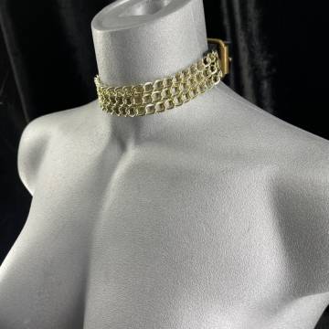 3 Row Chain Collar
