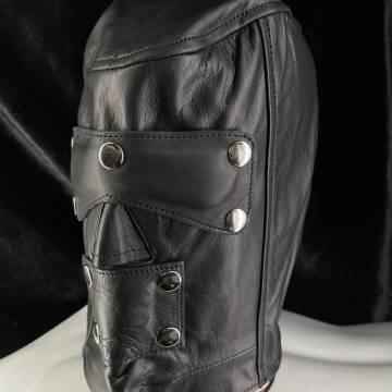 Removable Blindfold & Mouth Piece Hood