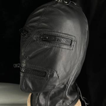 Zipper Eyes and Mouth Hood