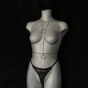 Choke Chain Heart Collar