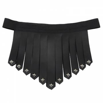 Leather Kilt With Pyramid Studs