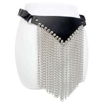 Leather And Chain Skirt