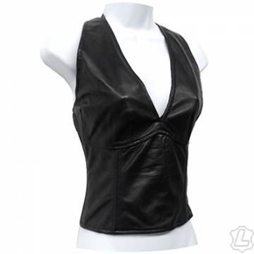 Leather Halter Top