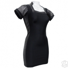 Lycra And Leather Dress Lycra And Leather Dress