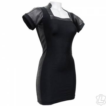 Lycra And Leather Dress