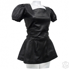 Flared Leather Dress Flared Leather Dress