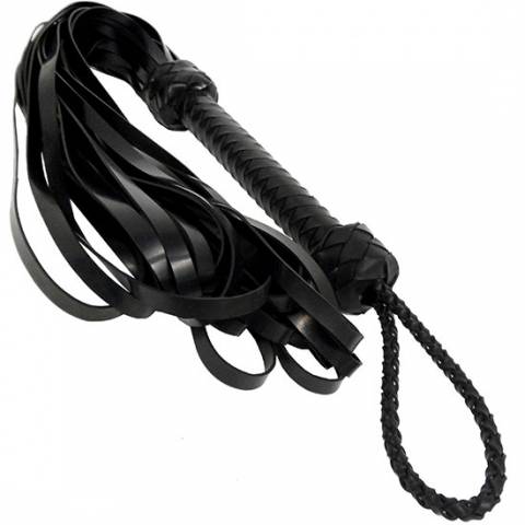 Black Or Red Latex Flogger