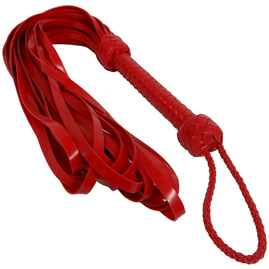 Black Or Red Latex Flogger