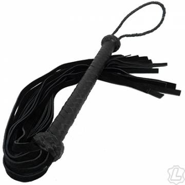 Suede Flogger With Long Handle