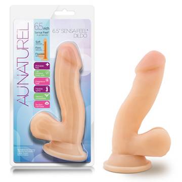 Au Naturel 6.5 Inch Sensa Feel Dildo - Beige