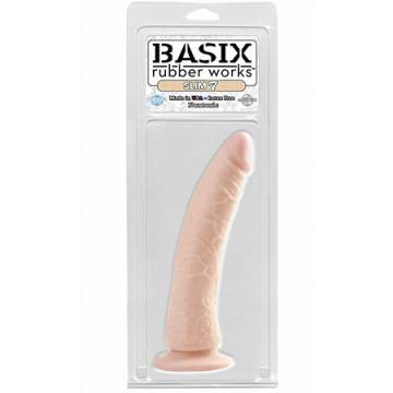 Basix 7 Inch Beige Dildo