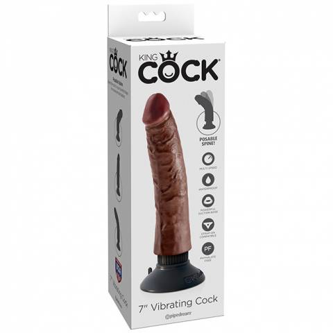 King Cock 7 Inch Vibrating Cock