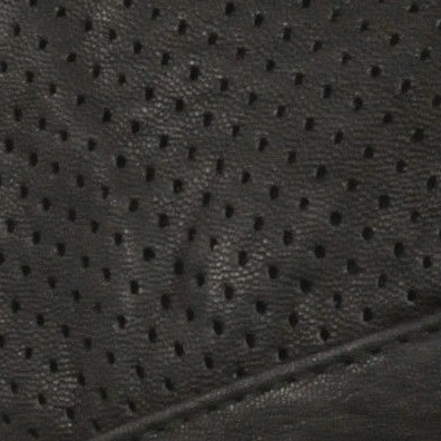 Black Leather Skull Cap